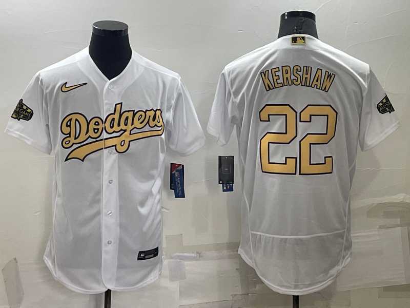 Los Angeles Dodgers #22 Clayton Kershaw White 2022 All Star Stitched Flexbase Nike Jersey,We sell and wholesale Los Angeles Dodgers #22 Clayton Kershaw White 2022 All Star Stitched Flexbase Nike Jersey on line form chian!